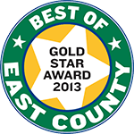 Best of East County Gold Star Award 2013